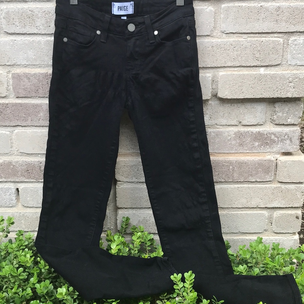 Paige Verdugo Ultra Skinny Black Jeans Sz 24